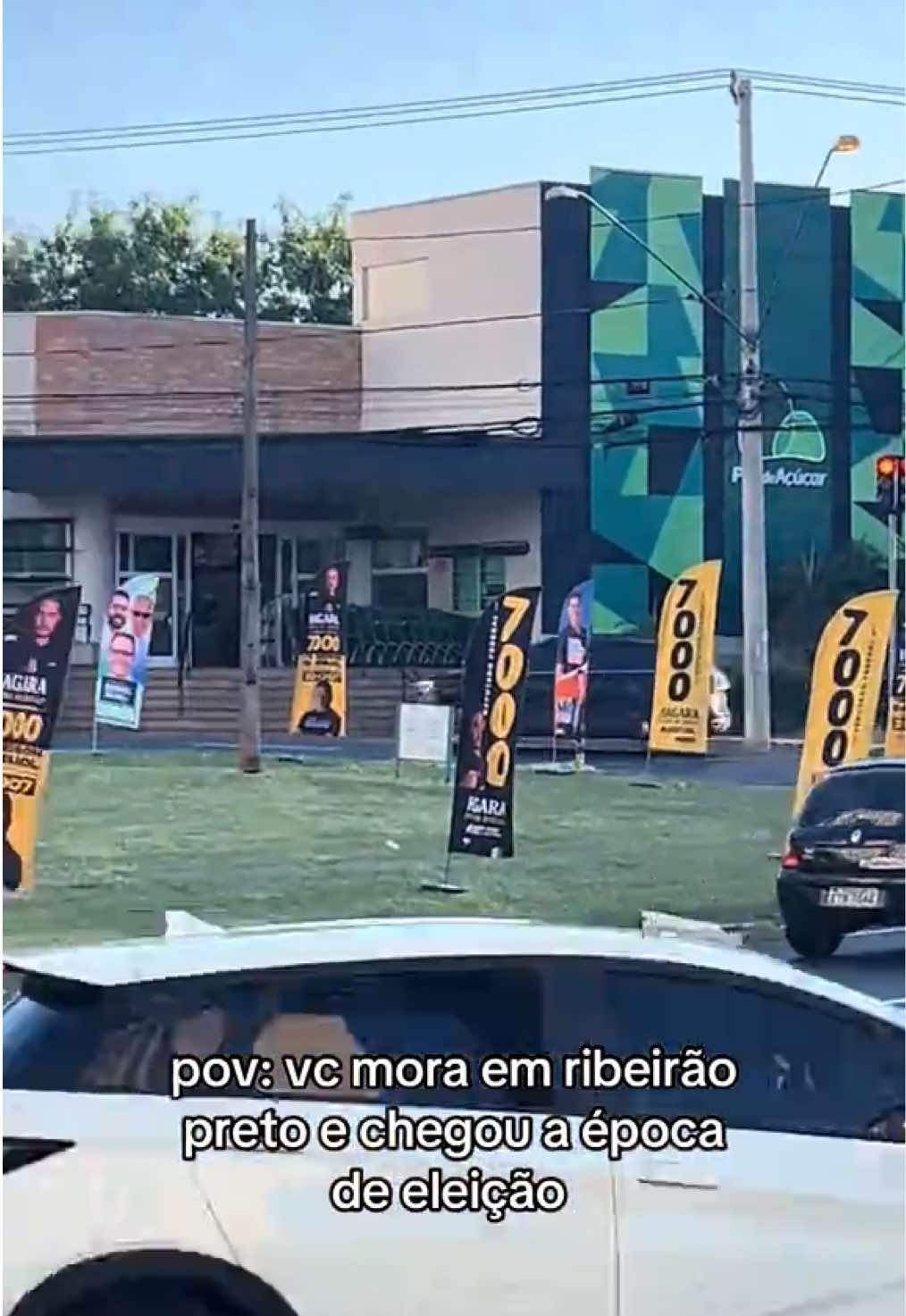 gente horrível, 09 da manhã e eu tenho que ver rosto de político… #ribeiraopreto #eleicoes 