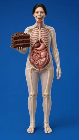 cake makes the baby cry inside the womb #grossesse #reactiondubebe #nourriture #asmrfood #tiktokgrowthchallenge 