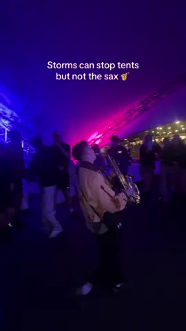 Eventful first day👀⛈️🎷 #creamfields #sax #storm #ravetok #festival 