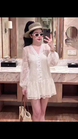 Sét váy ren kèm quần bảo hộ siêu hot#setdoxinh #donuxinh 