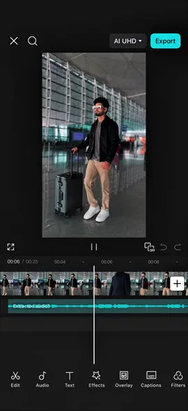 How to create AI airport walking video in CapCut AI lab- how to use seedance 2.5 in CapCut #capcut #capcutpioneer #seedance25 #1mincapcut #tiktokgrowthchallenge 