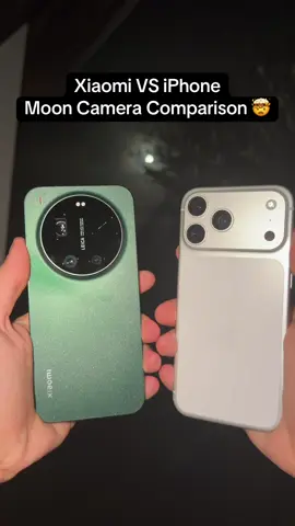 Xiaomi 17 Ultra VS iPhone 17 Pro Max - Moon Camera Comparison 👀 #apple #xiaomi17ultra #iphonetricks #cameracomparison #iphone17