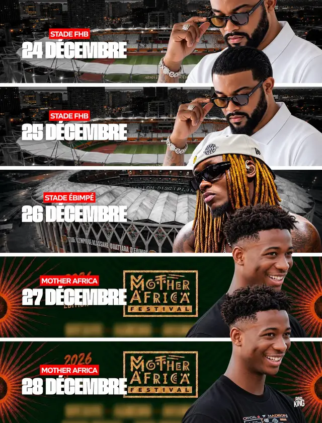 🚨BOOM| 24,25,26,27,28 Décembre 206 en Côte d’Ivoire 🇨🇮 
