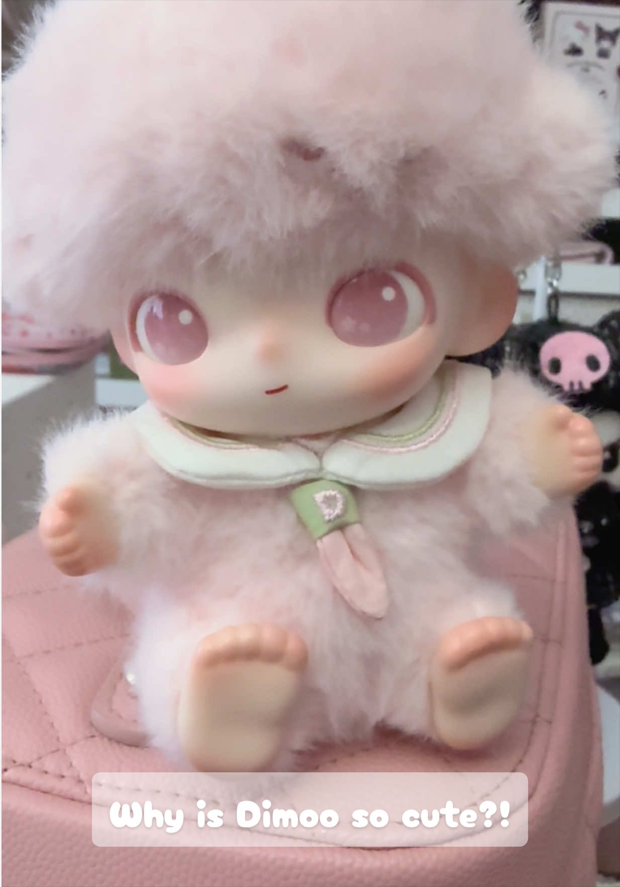 Reveal! I didn’t get Protection (rainbow one) but I did get Attachment ☁️ my second choice! 😍 @POP MART US He is so adorable ☁️💕☁️💕 #popmartunboxing #popmartblindbox #dimooworld #pinkaccessories #bagcharms 