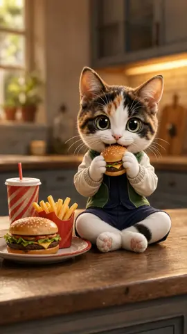 Burger calories gotta go 🏃‍♀️🐱 #catsoftiktok #funnycats #catgym #dietfail #caughtin4k 