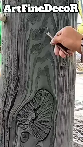 ArtBeton DIY wood log master class #DIYrepair #Moldova #vintage #fresco 