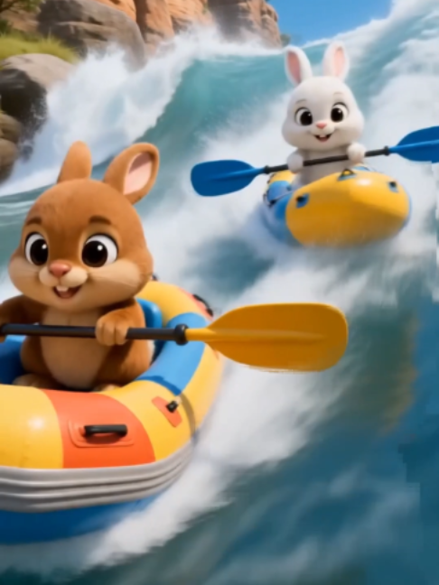 Two bunnies. Two tiny rafts. One absolutely WILD river adventure! 🐰🌊🚣🥕 Brown Bunny and White Bunny are racing through crazy white-water rapids at full speed, and neither one wants to fall behind. Huge waves, spinning rafts, rushing water and total chaos turn this simple race into one hilarious adventure. 😂💦 Just when one bunny thinks the race is under control, the river has other plans… 🌊😳 And of course, somewhere ahead there’s ONE carrot worth fighting for. 🥕 Who can handle the wild rapids? Who gets caught in the chaos? And most importantly… who gets the carrot? 👀 Watch until the end to see how this crazy bunny rafting race finishes! 😂🐰 🤎 Team Brown Bunny or 🤍 Team White Bunny? Tell us who you were rooting for in the comments! 👇 Follow ShiningMelon for more funny 3D animated bunny adventures, crazy races and unexpected cartoon chaos! ✨🐰🥕 #Bunnies #Bunny #FunnyAnimals #Animation #3DAnimation #FunnyAnimation #BunnyAnimation #CuteAnimals #AnimalComedy #AnimatedComedy #Cartoon #Rafting #WildWaterRapids #WaterAdventure #CarrotChase #BunnyRace #FunnyVideo #AnimatedShort #CartoonAnimation #ShiningMelon #FYP