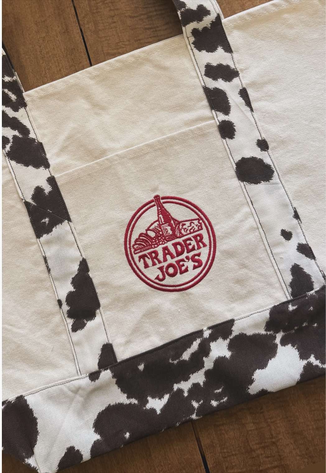 horrible transition btw #traderjoes #sewing #customtraderjoesbag #moo 