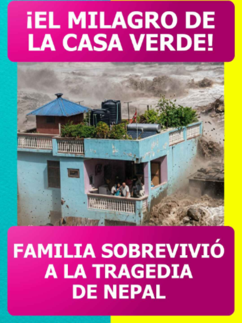 🙏 ¡UN MILAGRO EN MEDIO DE LA TRAGEDIA! En medio de las devastadoras inundaciones y avalanchas que golpearon Nepal, una familia logró sobrevivir después de quedar dentro de la famosa “Casa Verde”, mientras toneladas de lodo, piedras y agua arrasaban con todo a su alrededor. 😰🌊 📹: RRSS #tvnotas
