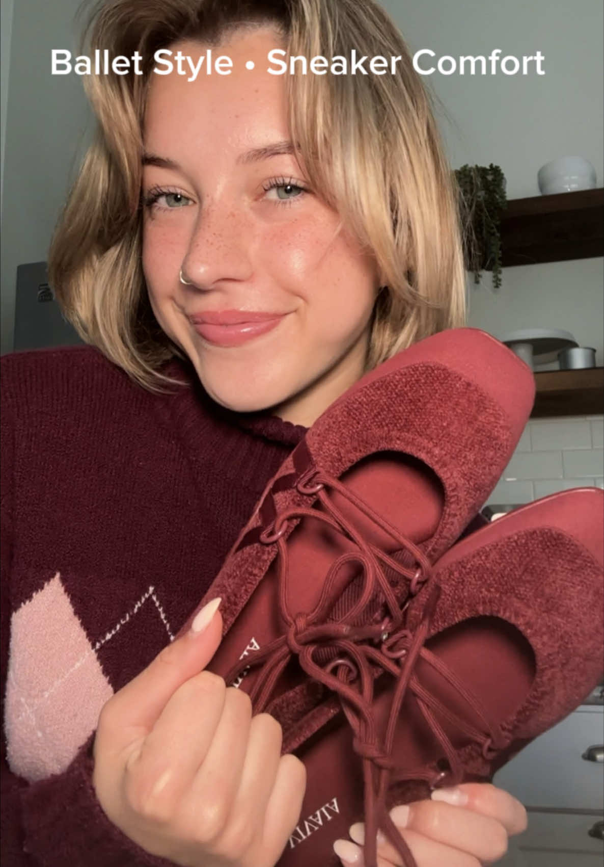 some shoes stay in your closet, while others become part of your routine. these are the ones i’m constantly reaching for, no matter the season 🧣❤️ @VIVAIA #balletsneakers #WorkFlats #BalletFlats #VIVAIA #Sneakerina 