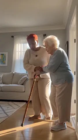 @@GracefulCareFL @GracefulCareFL gently helps an elderly woman walk safely through her bright, comfortable home.@GracefulCareFLL #aicast 