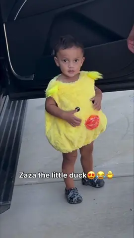 Zaza cute little duck😂🥰🐥🐥 #larobenz #zaza #babies 