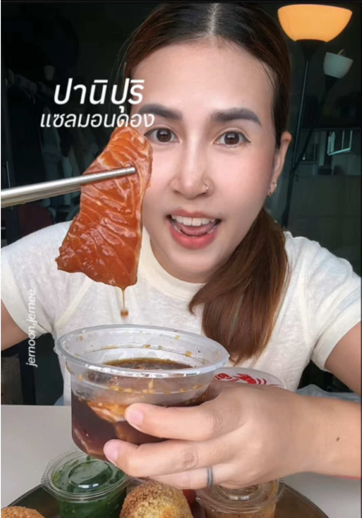 กินตามชาวเน็ตอีกแล้ว ปานิปุริแซลมอนดอง ไม่คิดว่าจะเข้ากัน สรุปคืออร่อยเลย  #เจอนุ่นเจอนี่ #ปานิปุริ #แซลมอนดอง  #กินดูปูดอง #foodviral