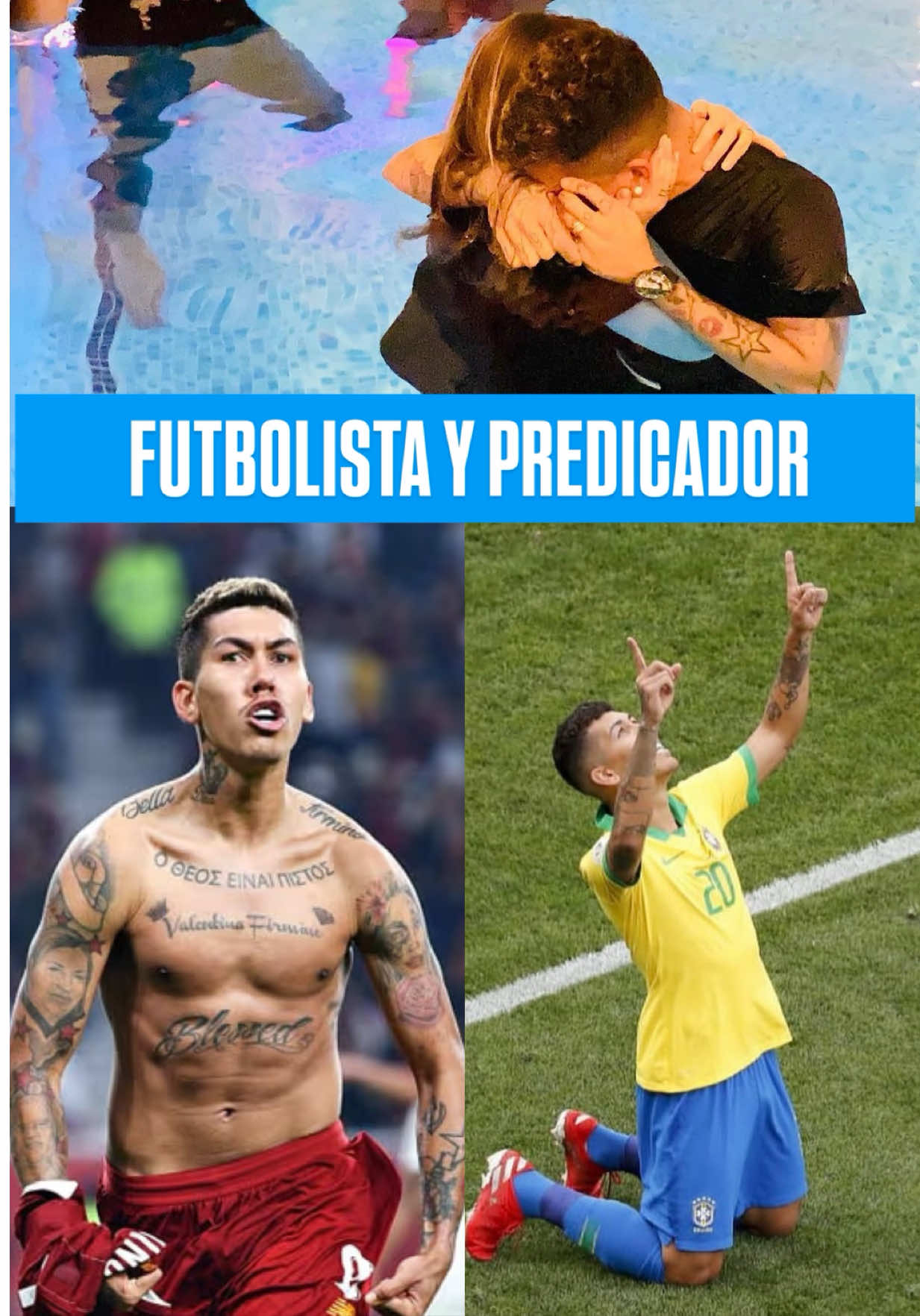 Roberto Firmino, el predicador de la palabra de Dios, que juega fútbol. ❤️‍🩹🙏🏾⚽  #LaFecha #Firmino #Dios