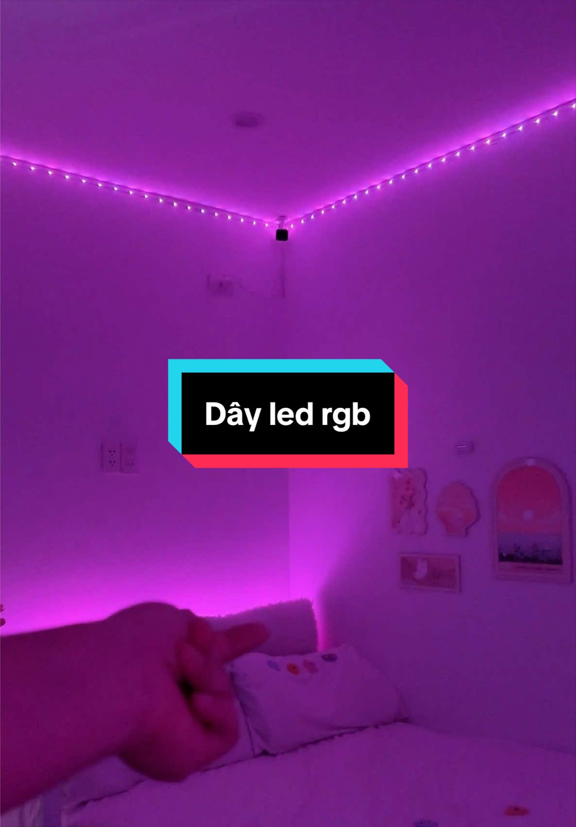 Dây led rgb decor phòng ngon bổ mà reeeee #vuadenled #dayledtrangtri #dayledrgb #decorphongngu 