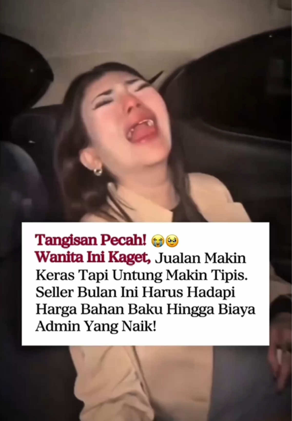 Tangisan Pecah! Wanita Ini Kaget, Jualan Makin Keras Tapi Untung Makin Tipis. Seller Bulan Ini Harus Hadapi Harga Bahan Baku hingga Biaya Admin yang Naik! 🤯🤯 hv8jy27u #growlabpodcast #umkm #viral #trending #fyp