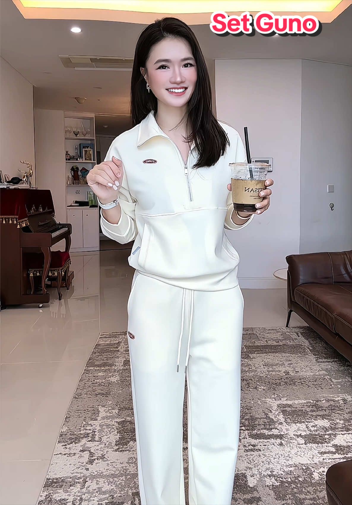 GUNO- Bộ Quần Áo Nữ Polo Cổ Bẻ quần suông #setmodal #Guno #quynhchanhsa 