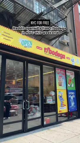Reddit opened a free r/bodega this weekend! One weekend, one corner store. Swing by to grab free merch and experience Reddit’s chaotic beauty IRL! What exactly is in it for r/bodega patrons? Here’s what they are serving up: 🤖 Snoo Plushies for all. 🗞️ A custom r/bodega zine highlighting everything in store 🧢 Scratchers to win totes, mugs, and more 💮 Postcards and stickers 🥤 Cold drinks 🤝 Opportunities to discover new communities 🤑 A blowout sale from 9-10 pm on August 30, where they will be giving away all remaining merch 📍 213 Bowery 🗓️ August 29-30 ⏰ 10AM-10PM #nycforfree