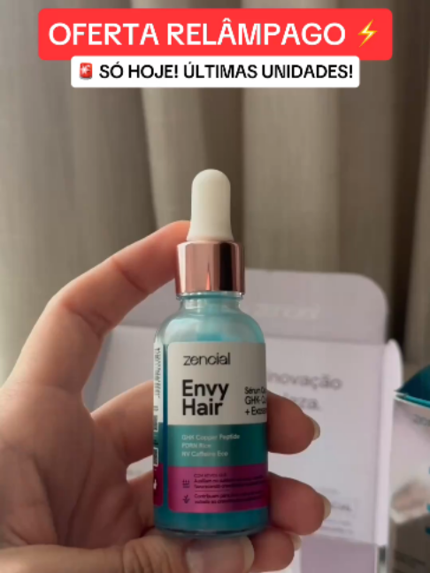 Envy Hair Sérum GHK-Cu com PDRN e Exossomos - Crescimento capilar Zencial #pdrn #ghkcu #zencial #cabelosaudavel