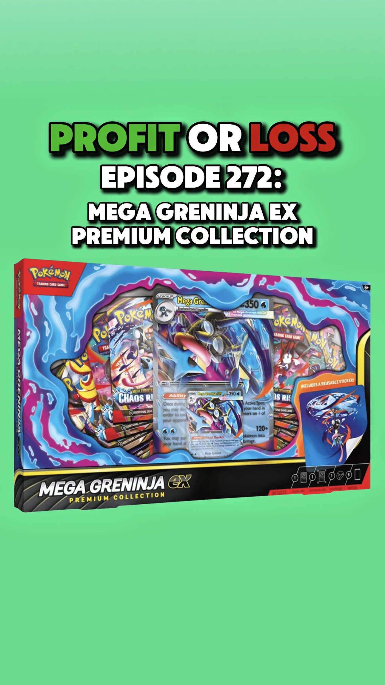 Opening a Mega Greninja ex Premium Collection! - Profit or Loss Episode 272
