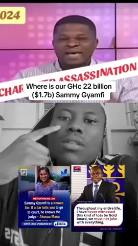 Sammy Gyamfi struggle to care about how his actions affect people and feel little remorse for causing pain or taking more than his fair share.He act charming to win people over, but often use manipulation or take credit for others' work to feed his own ego or advance his goals.#manofpeace #sammygyamfi #goldbod #22billion 