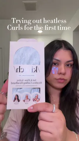 Trying out heatless curls for the first time #kitsch #heatlesscurls #TikTokshopbacktoschool #kitschheatlesscurls #curlingheadband 