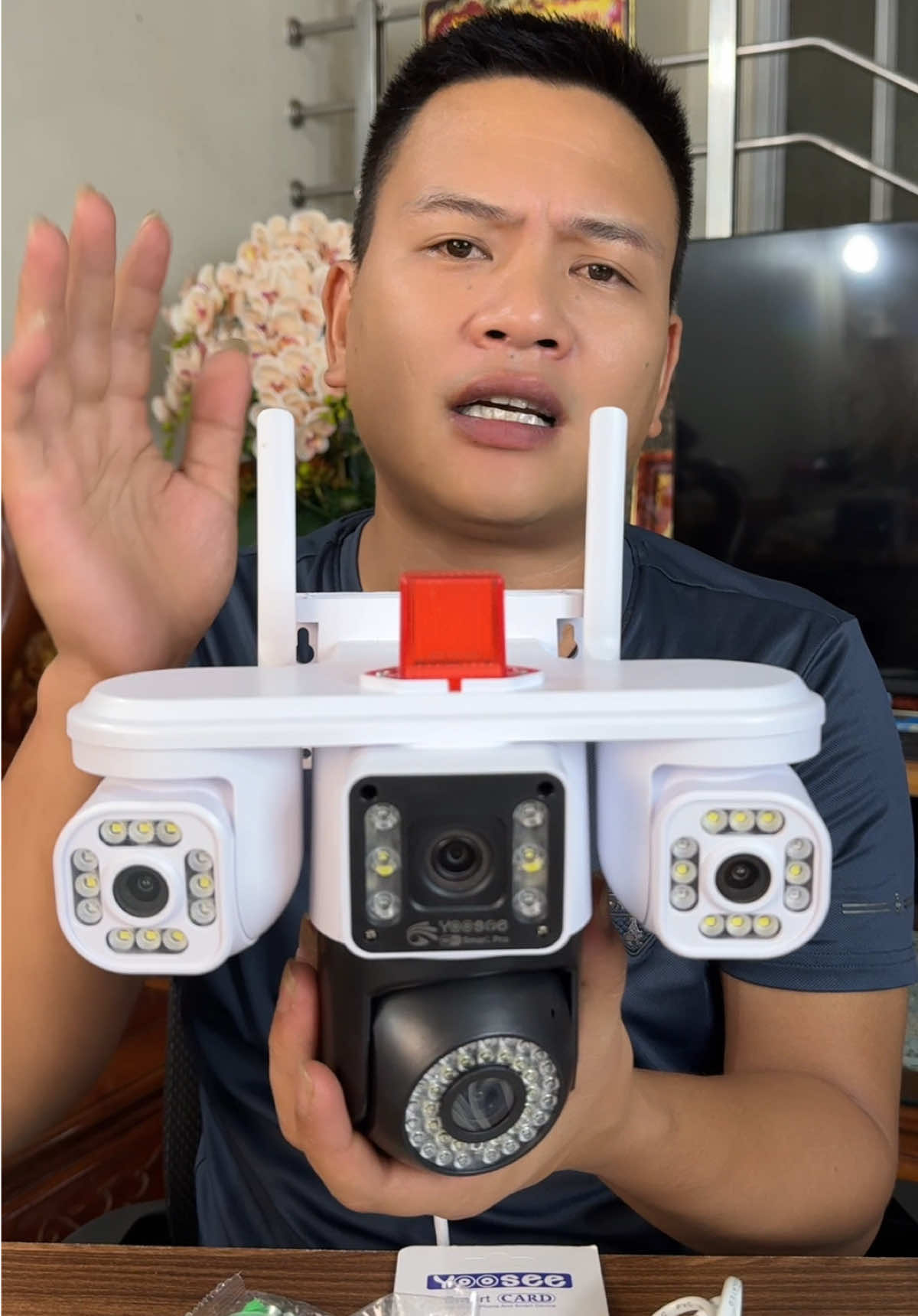 Cam 4 mắt 3 khung hình bảo hành 12 tháng chính hãng. Hình ảnh sắc nét #xuhuong #tiktok #camera #camerayoosee 