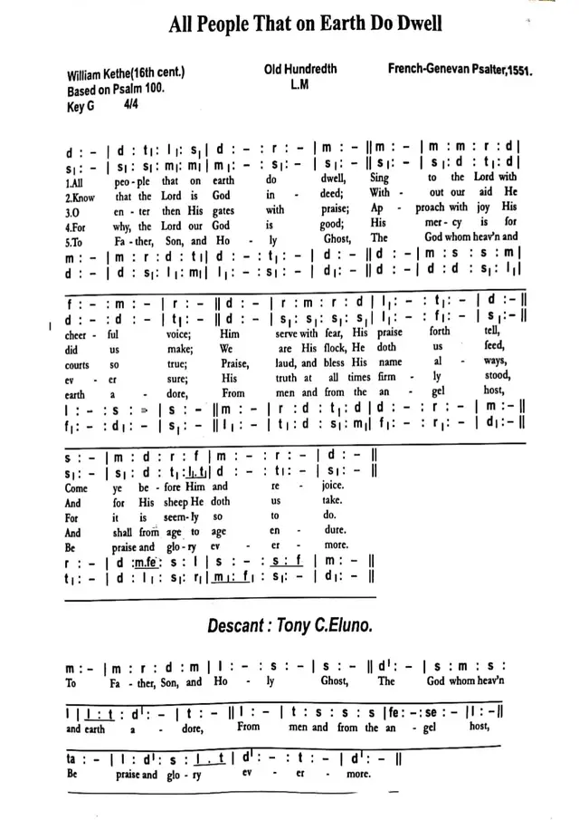 Sing to the lord with cheerful voice 😊 #hymn #catholictiktok #methodist #anglican #sda 