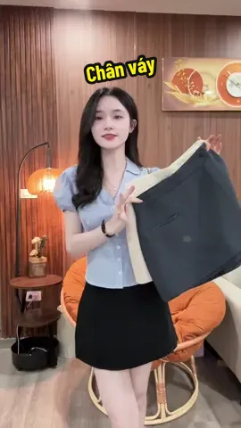 Chân váy dễ mặc lém #nhungnhonhan #xuhuong #thoitrangnu 