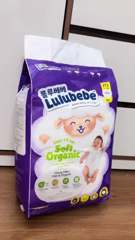 Bỉm hữu cơ Lulubebe Hàn Quốc, mỏng mềm mát, thân thiện và an toàn cho da bé #Lulubebe #bỉmorganic #bỉmcừu #BỉmLulubebe #mevabe 