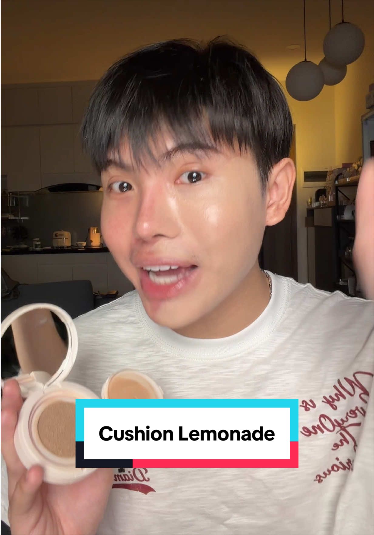 Đã có màu cushion cho da trung bình - ngăm lạnh cả lò mình ơiiiiii #hoptaccunglemonadecosmetics #Lemonade #EasyMakeup 