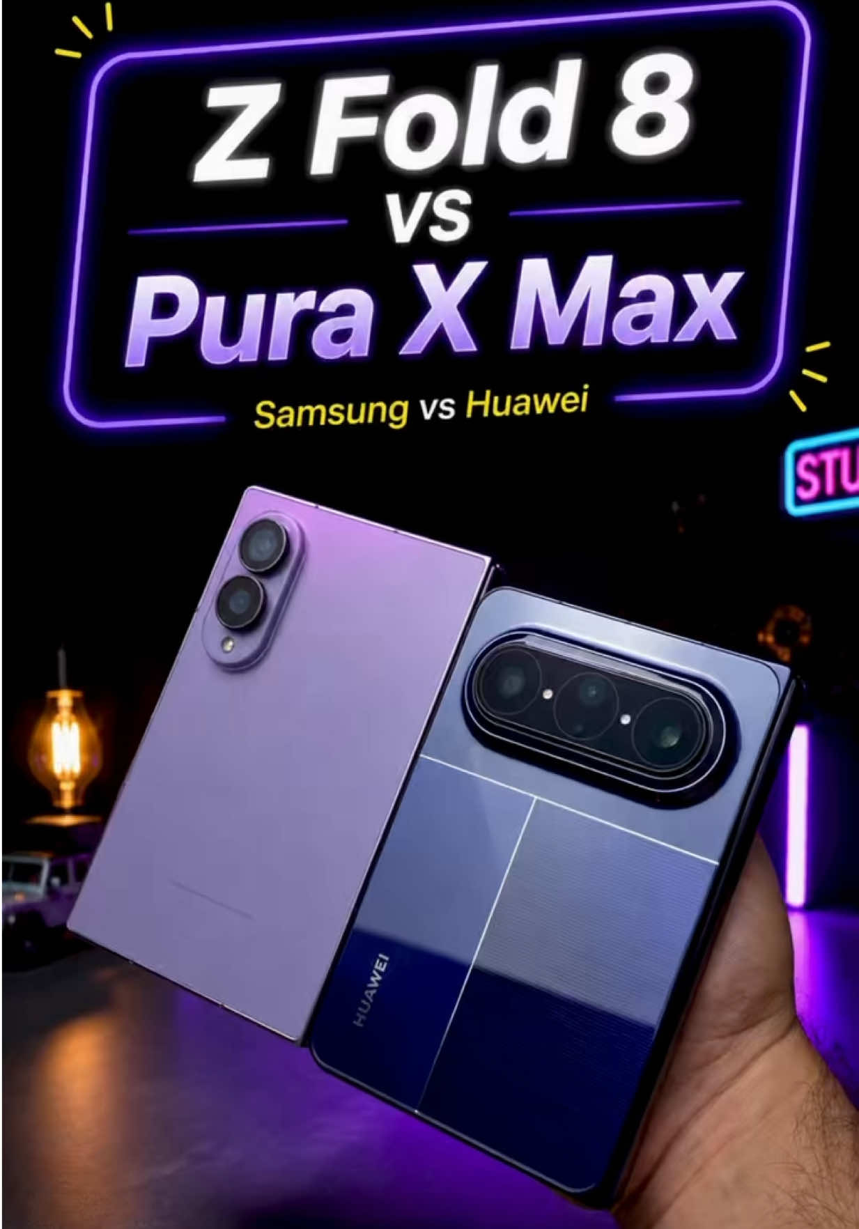 Samsung Z Fold 8 vs Huawei Pura X Max  : : #fyp #اكسبلور #explore #share #foryou