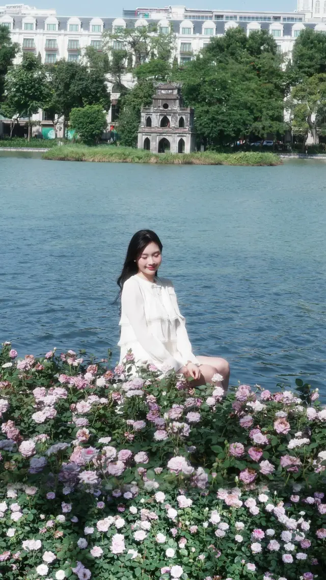 Cẩm tú cầu Hồ Gươm năm nay màu xanh mát lịm #chubomicha #micha #goclamdep #reviewlamdep #novagr 