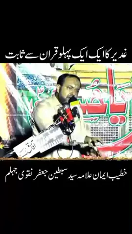 #Gahdeer k ak ak pailou Quraan se sabat #HazratMuhammadsallallahualayhiwaaalihiwasallamAllah  #allamasibtainjaffarnaqvi 