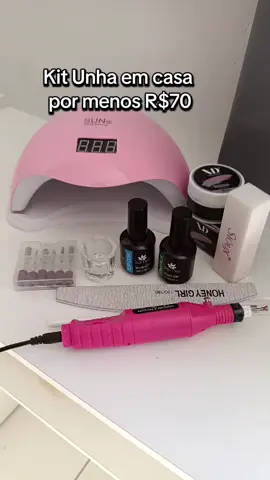 Kit Unha em casa que viralizou no tiktokshop  #kitunhasdegel  #design  #unhaemcasa  #tiktokshop 