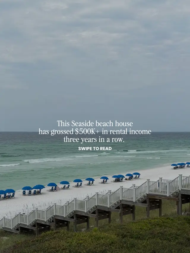 A Seaside beach house with the views, the location and the rental history to back it up!! Meet Beluga , a Gulf-front home just steps from the West Ruskin Pavilion with panoramic Gulf views, nearly 1,300 sq. ft. of outdoor living space and room to sleep up to 18. And the numbers? 2023: $543K+ 2024: $538K+ 2025: $541K+ A true legacy Seaside home that can also work as a proven rental property. 🌊 Comment BELUGA for more info! 💻 Molly@ScenicSIR.com Listed by Jabbour Luxury Group at Scenic Sotheby’s International Realty. #30arealestate #30ahomes #30arealtor #investmentproperty #seaside 