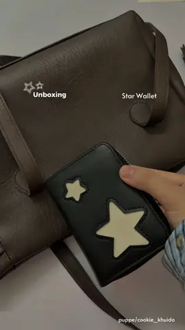 Ví xinh ví xinh, đã xinh lại còn có ngôi sao nữa ✨🫰🏻#wallet #vingoisao #unboxing #xuhuong #vitiennu 