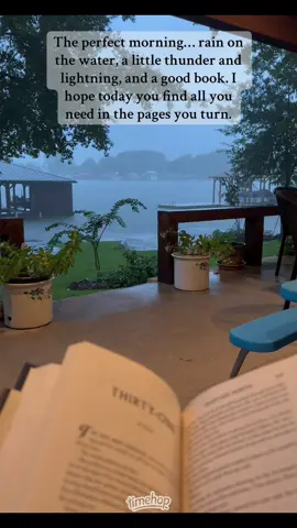 Perfect morning. #asmr #perfectweather #rainstorm #rain #reading