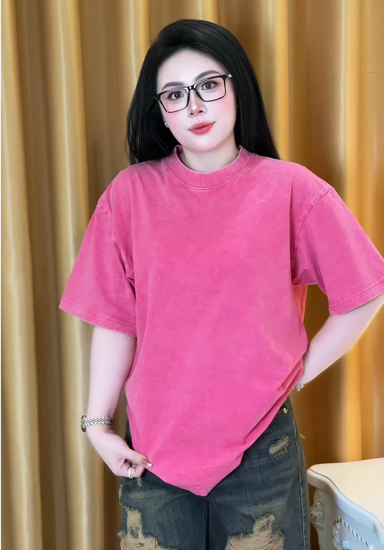 Áo thun loang fom rộng #aothun #viral 