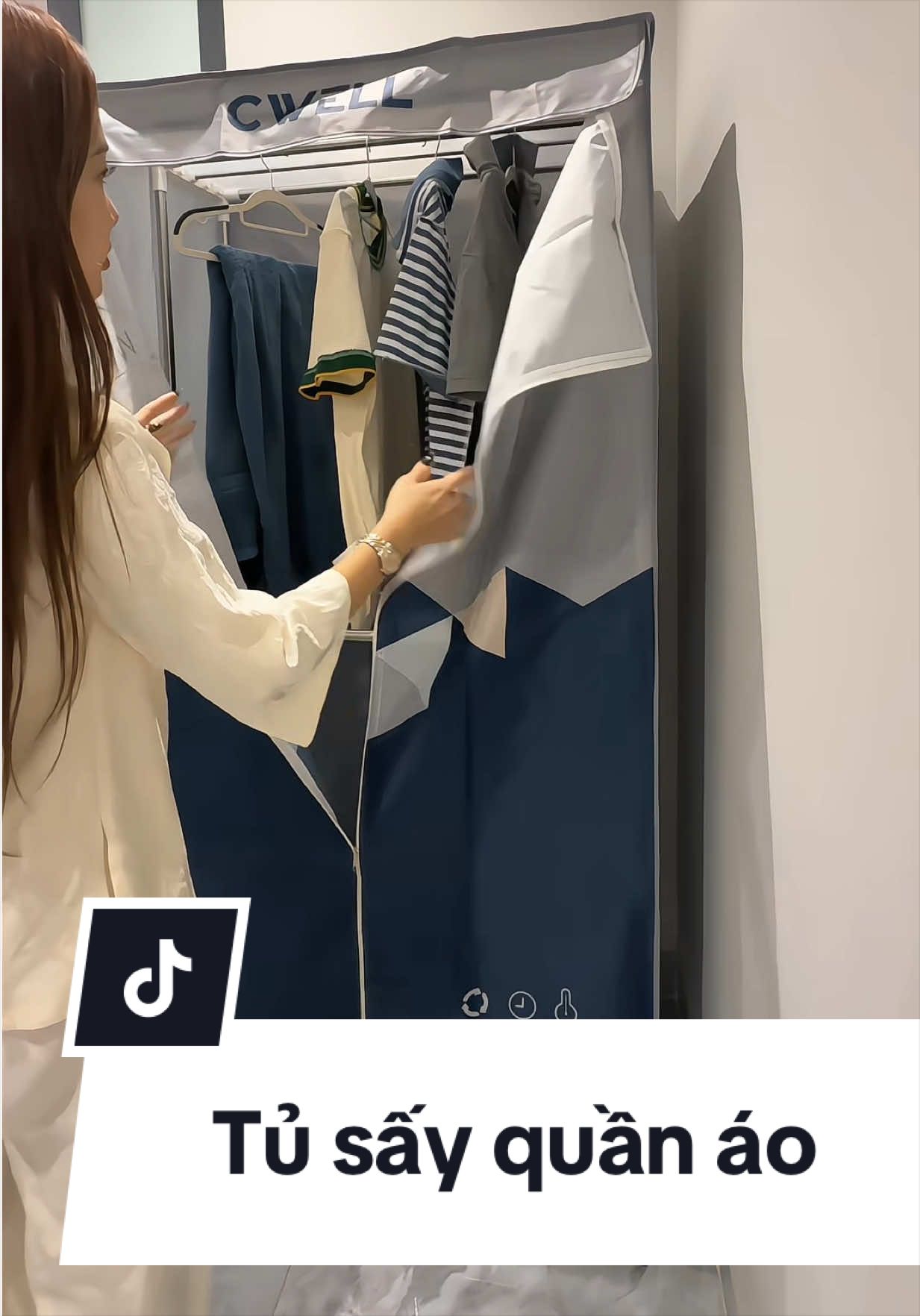 Tủ sấy quần áo gấp gọn CWELL D #tusayquanao #maysayquanao #TikTokShop99 #besodane 