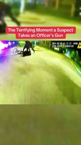 The Terrifying Moment a Suspect Takes an Officer's Gun #cops #bodycam 