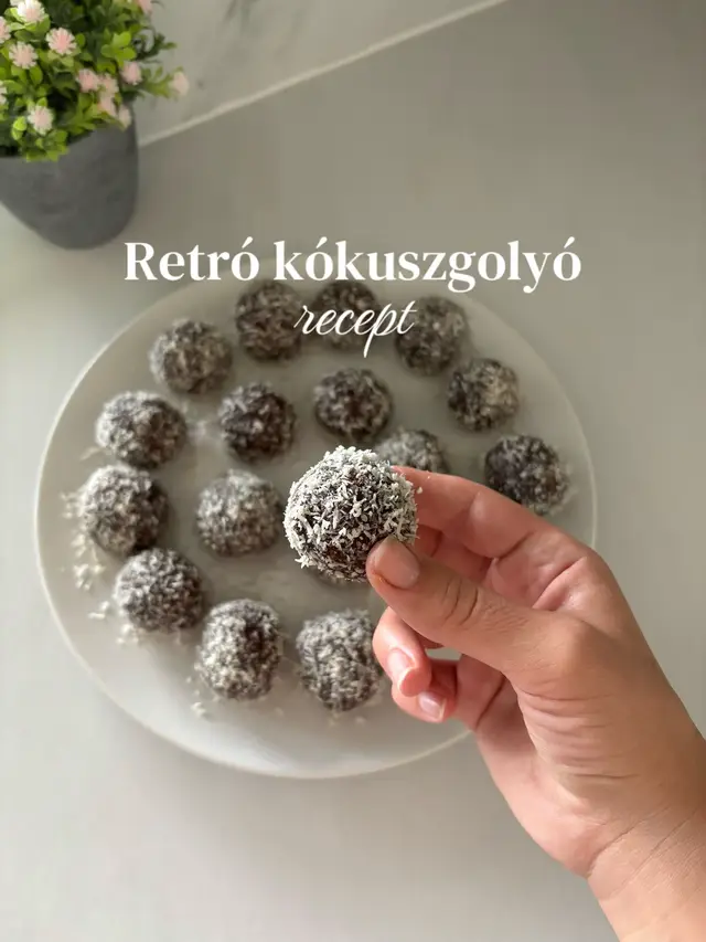 Gyerekekkel is könnyen elkészíthető, ráadásul szuper közös időtöltés is 🥰 #recept #kókuszgolyó #babanet #babanethu 