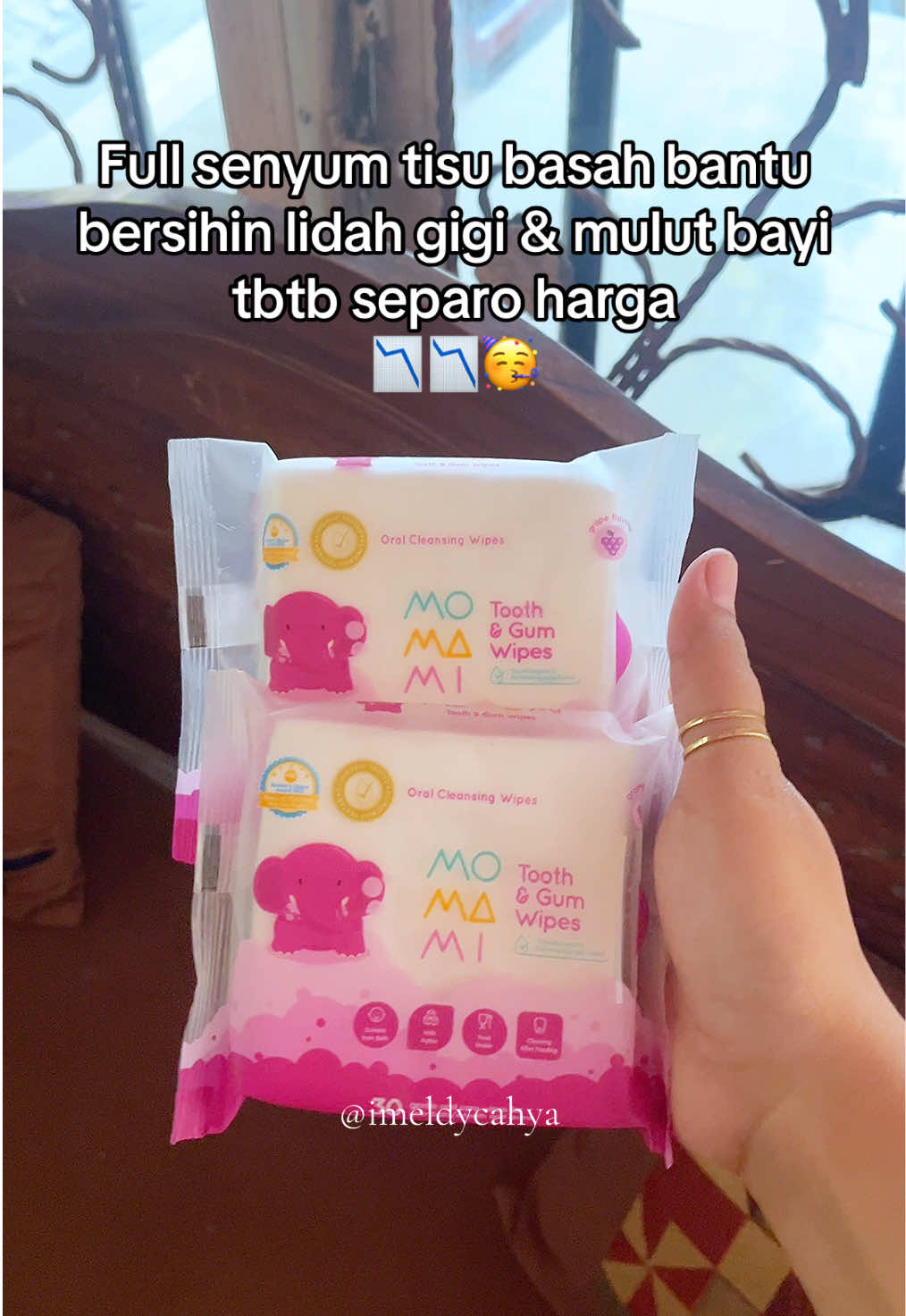 Tbtb Momami Wipes separo harga 😭 Bantu jaga kebersihan mulut si kecil dari newborn 1 tisu buat lidah, gusi, gigi Udah food grade + Halal MUI Buruan cek keranjang kuning sebelum balik normal 👇
