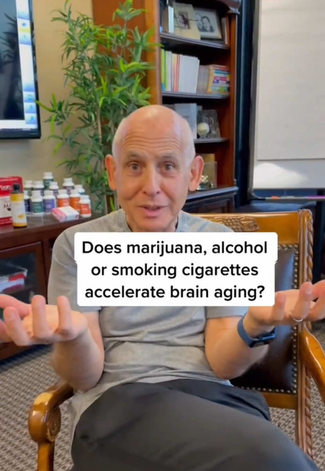 What ages your brain faster: marijuana, alcohol, or cigarettes?  #brainhealth #brainaging  