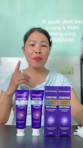Tạm biệt răng ố vàng, tự tin hơi thở thơm mát mỗi ngày với Kem đánh răng KINGBABY Lysozyme! #nhacuaanh #vzone⁠ ⁠#kingbaby⁠ ⁠#kemdanhrang⁠ ⁠#oralcare⁠ ⁠⁠