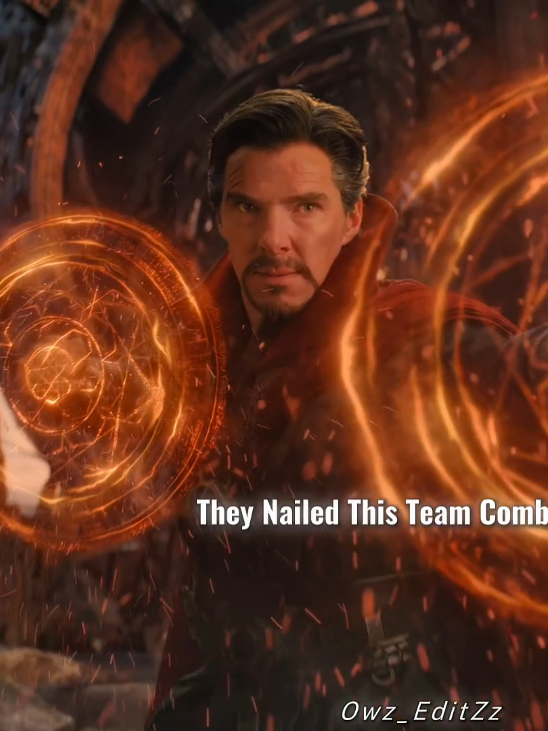 They nailed this team combination 📈#ironman #drstrange #thanos #spiderman #edit 