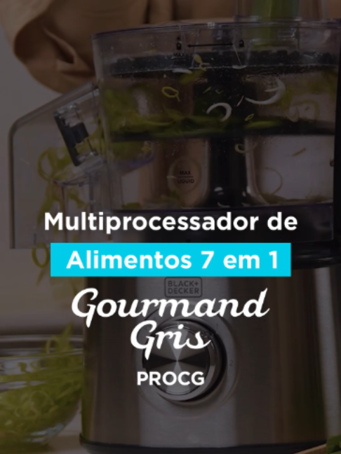Tem dias em que a inspiração pede uma receita diferente. E ter tudo à mão faz toda a diferença. Da preparação dos ingredientes ao toque final, o Multiprocessador de Alimentos 7 em 1 Gourmand Gris PROCG ajuda a deixar cada etapa mais simples, além de ser fácil de montar, desmontar, lavar e guardar. Tudo para você preparar desde sucos e molhos até massas, cremes e muito mais. #BLACKANDECKER #FicaFacil #GourmandGris #cozinha #viral