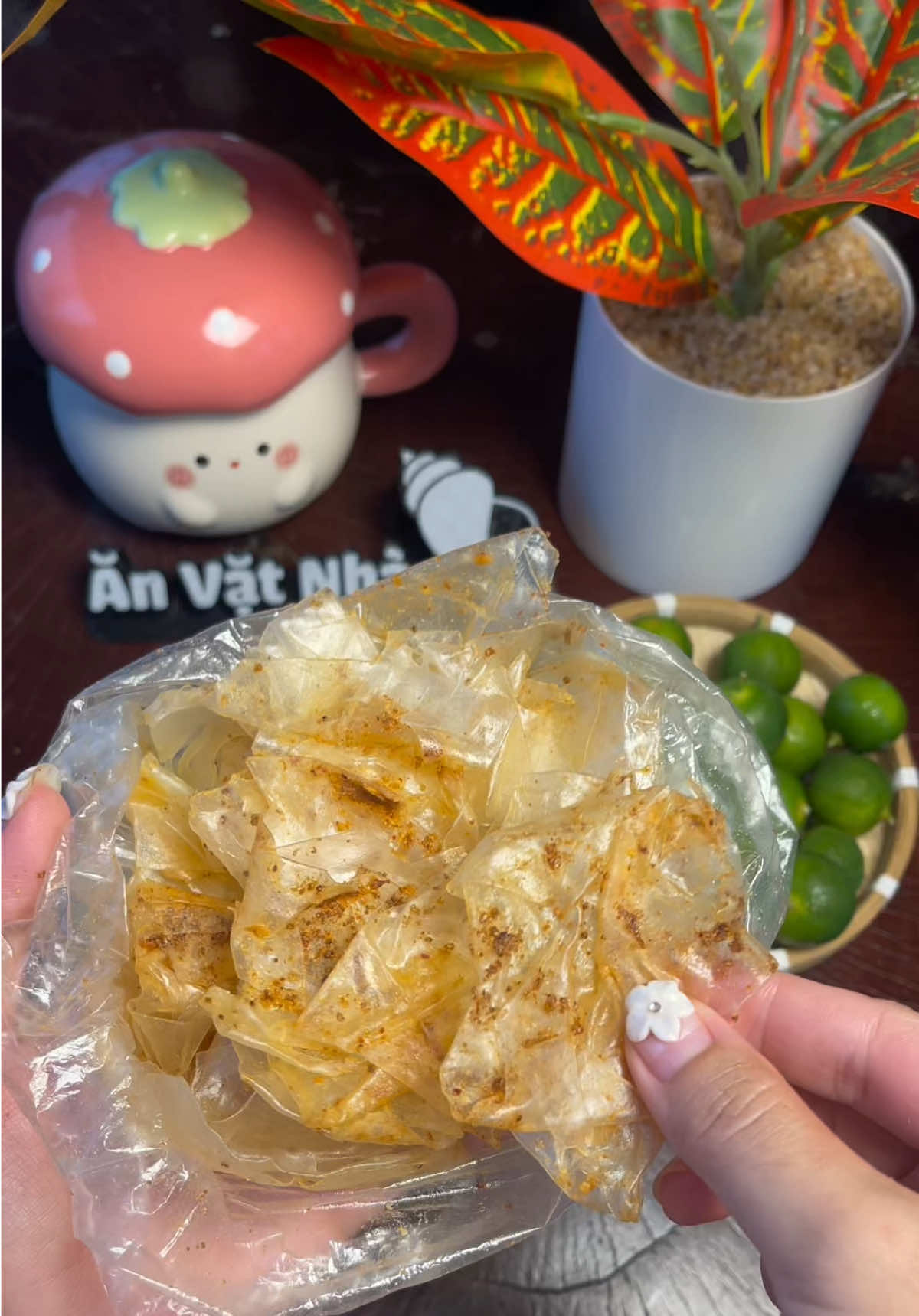 #anvat Bánh Tráng muối Sặc . Bánh tráng dẻo🤤#Ănvặtnhà🐚 #xuhuong 