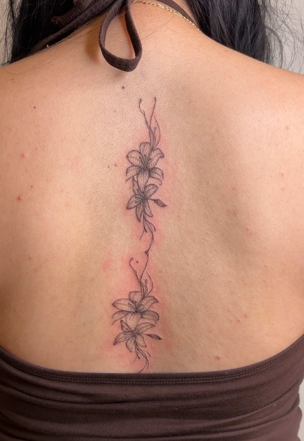 Love floral tattoos  Fine line tattoo link in bio  #floraltattoo #tattooideas #daintytattoos #finelinetattoo #losangelestattooartist 
