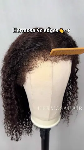 Hermosa 4C edges💗 𝐇𝐚𝐢𝐫 : Hermosa 360 4C edges Chocolate Brown Curly Glueless Wig#hermosahair #gluelesswig #wigs #hermosahair4cedge #hermosa4chair #360wig #hairstyle #wiginstall #lacemelt #humanhair #hdlace #Fashion #curlyhair